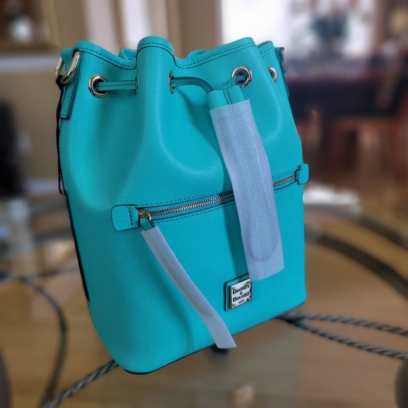 Dooney & Bourke NWT Saffiano Drawstring - Picture 6 of 17